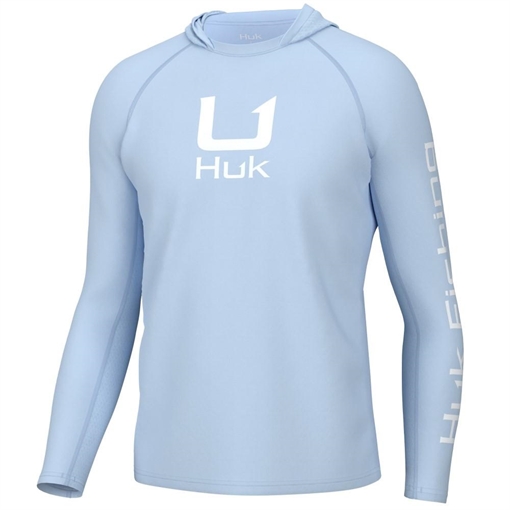 Picture of Huk Icon Long Sleeve Hoodie Ice Water L H1200574-476-L