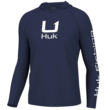 Picture of Huk Icon Long Sleeve Hoodie Naval Academy S H1200574-413-S