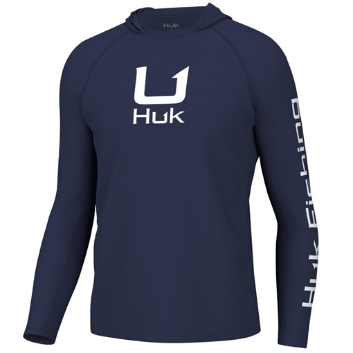 Picture of Huk Icon Long Sleeve Hoodie Naval Academy XL H1200574-413-XL