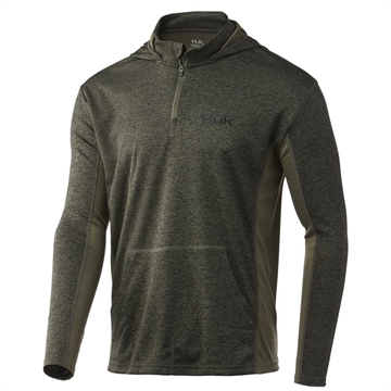 Picture of Huk Icon X Coldfront Hoodie Heather Moss M H1200452-318M