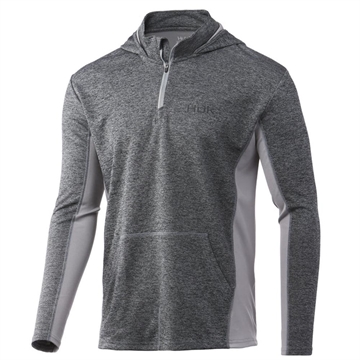 Picture of Huk Icon X Coldfront Hoodie Overcast Grey Heather S H1200452-089S