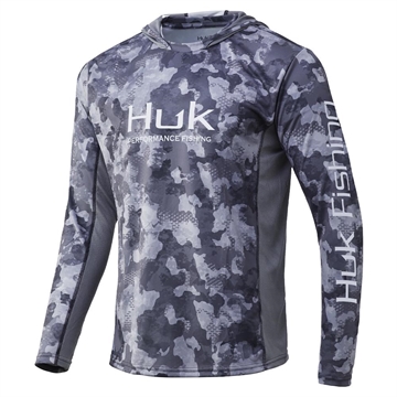 Picture of Huk Icon X KC Refraction Camo Hoodie Storm S H1200287-039-S