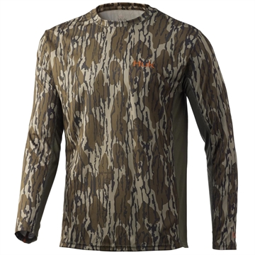 Picture of Huk Icon X Long Sleeve Shirt Mossy Oak Bottomland M H1200453-922M