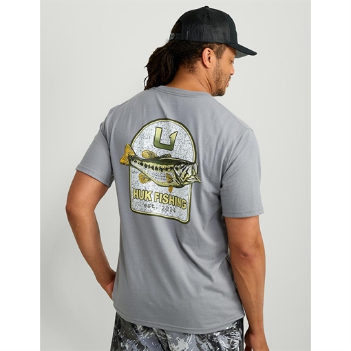 Picture of Huk KC Badge Series Short Sleeve Shirt Night Owl 3XL H1000549-016-XXXL