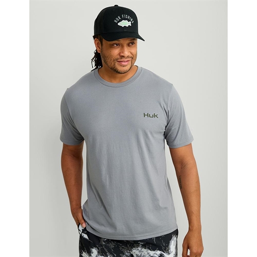 Picture of Huk KC Badge Series Short Sleeve Shirt Night Owl L H1000549-016-L