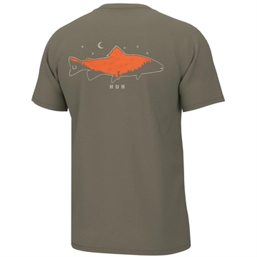 Picture of Huk Moon Trout Short Sleeve Shirt Overland Trek S H1000422-319-S
