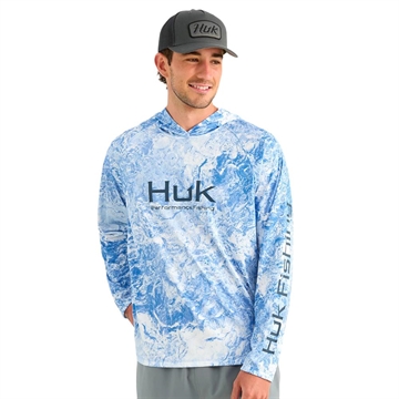 Picture of Huk Mossy Oak Pursuit Performance Hoodie MO Regatta S H1200611-431-S 190840736129