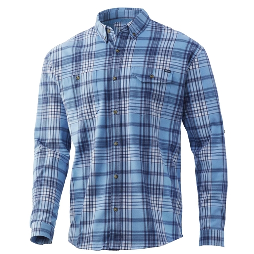 Picture of Huk Rutledge Fishing Flannel Baltic Sea 2XL H1500136-429XXL