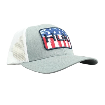 Picture of Huk Salute Trucker Hat Heather Grey H3000520-033-1