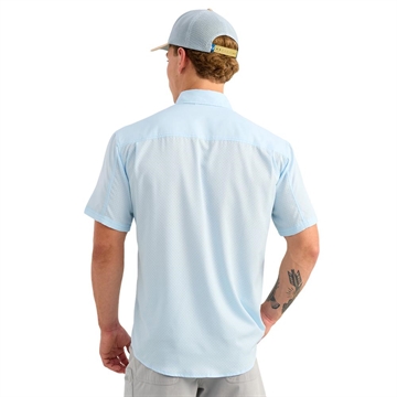 Picture of Huk Tide Point Short Sleeve Button Down Shirt Coastal Drift L    H1500171-425-L