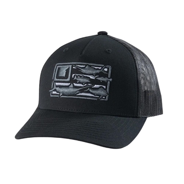 Picture of Huk Trophy Flag Trucker Hat Black    H3000470-001-1