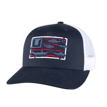 Picture of Huk Trophy Flag Trucker Hat Naval Academy    H3000470-413-1