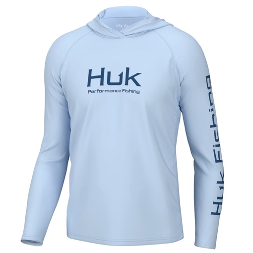Picture of Huk Vented Pursuit Long Sleeve Hoodie Ice Water 2XL H1200525-476-XXL