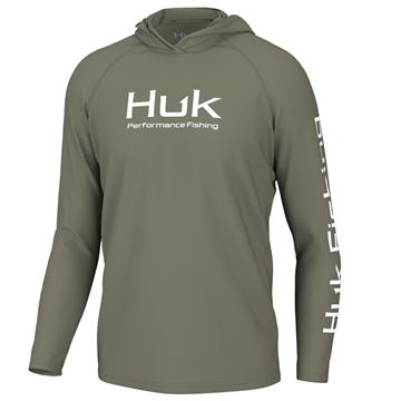 Picture of Huk Vented Pursuit Long Sleeve Hoodie Moss 2XL H1200525-316-XXL