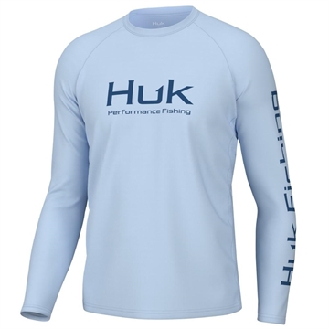 Picture of Huk Vented Pursuit Long Sleeve Shirt Ice Water M H1200524-476-M