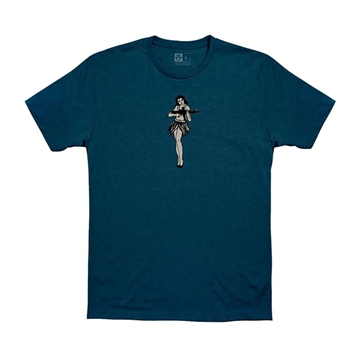 Picture of Magpul HULA GIRL CVC T-SHIRT BLUE STONE HEATHER SM MAG1117-425-S