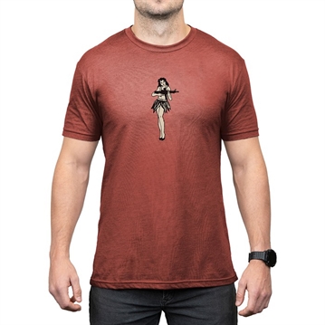 Picture of Magpul HULA GIRL CVC T-SHIRT MD REDROCK HEATHER MAG1117-613-M