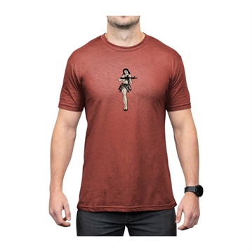 Picture of Magpul HULA GIRL CVC T-SHIRT SM REDROCK HEATHER MAG1117-613-S