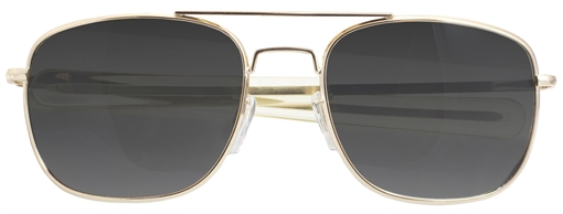 Picture of Humvee Adventure Gear Sunglasses Adult Gray Lens MIL-PRF-31013 Gold Frame HMV52BGOLD