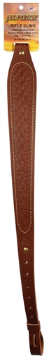 Picture of Hunter Suede Lined Cobra Rifle Sling Basket Weave Chestnut Tan 027-138 027138