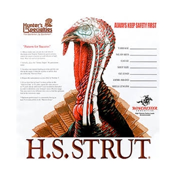 Picture of HS Strut Turkey Paper Hanging Shotgun 11" x 11" Multi-Color 12 PK 06850