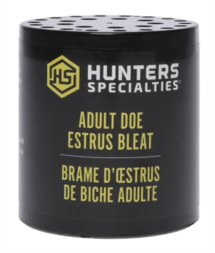 Picture of Hunters Specialties Adult Doe Estrus Can Call Doe Sounds Attracts Deer Black 00167