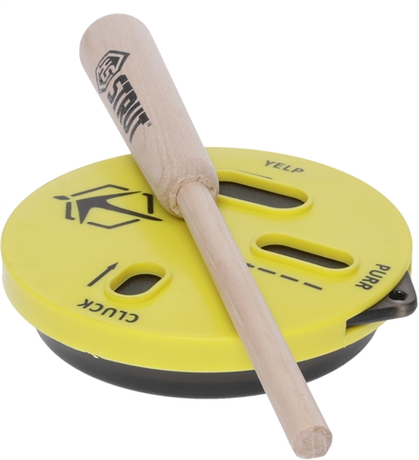 Picture of Hunters Specialties HSSTR100039 The Cookie Cutt'r Pot Call Attracts Turkey Species Yellow HSSTR100039 HS-STR-100039