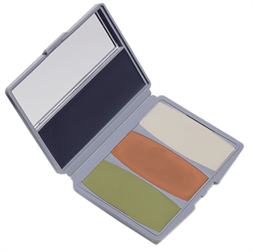 Picture of Hunters Specialties Camo-Compac 4 Woodland Makeup Kit Mud Brown/Flat Black/Leaf Green/Sand HS00264