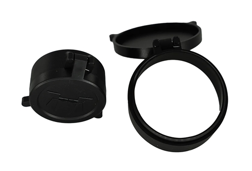 Picture of Huskemaw Optics Tactical Flip-Up Lens Caps Black Rubber, 50mm Objective, Compatible w/ Tactical Hunter 5-20x50mm 20SFC520T