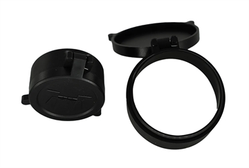 Picture of Huskemaw Optics Tactical Flip-Up Lens Caps Black Rubber, 50mm Objective, Compatible w/ Tactical Hunter 5-20x50mm 20SFC520T