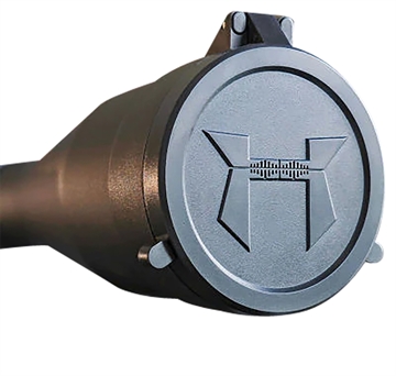 Picture of Huskemaw Optics Tactical Flip-Up Lens Caps Black Rubber, 56mm Objective, Compatible w/Tactical Hunter 5-30x56mm 20SFC530T