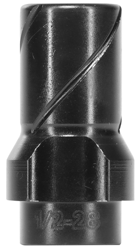Picture of Huxwrx 2291 3-Lug Muzzle Device 9mm Fits 1/2"x28 Black 2291 2346