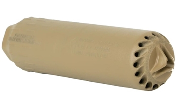 Picture of HUXWRX Safety Company Flow 556 Ti, Suppressor, 6.8" Long, 556NATO, 1/2x28 Flash Hider, C-Series Cerakote Finish, Flat Dark Earth, Grade 5 Titanium Construction 3291