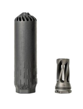 Picture of HUXWRX FLOW 6K 6MM + FLASH HIDER 5/8-24 TPI BLACK SUPPRESSOR 3219