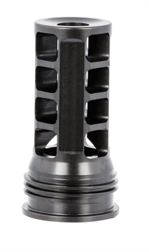 Picture of Huxwrx QD 338 Muzzle Brake Black with 3/4"-24 tpi Threads & 2.30" OAL for 338 Cal AR-Platform 1598