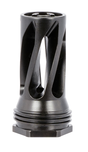 Picture of Huxwrx QD 556 Flash Hider Black with 1/2"-28 tpi Threads, 2.30" OAL & 1.20" Diameter for 5.56x45mm NATO AR-Platform 1677