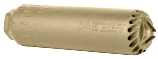 Picture of HUXWRX Safety Company Flow 22 Ti, Suppressor, 22 LR, Cerakote Finish, Flat Dark Earth, Grade 5 Titanium, 1/2x28 Direct Thread 3166