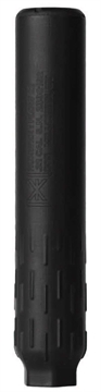 Picture of HUXWRX FLOW 22 TI SUPPRESSOR BLK 1/2X28 DIRECT THREAD COMPATIBLE CAL 17HMR/22LR/22MAG/5.7X28MM 706433764297
