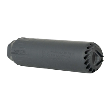 Picture of HUXWRX FLOW 556 TI SUPPRESSOR BLK W/FLASH HIDER 1/2X28 3D PRINTED GRADE 5 TITANIUM 706433764488
