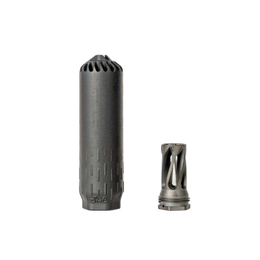 Picture of HUXWRX FLOW 6K SUPPRESSOR BLK W/FLASH HIDER FULL AUTO RATED 6MM/5.56/17HMR/5.7X28 706433764433