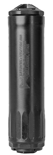 Picture of HUXWRX VENTUM 5.56 SUPPRESSOR 3D PRINTED TITANIUM CORE WITH SS HOUSING W/ 5/8X24 THREAD ADAPTER 706433764334