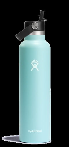 Picture of Hydro Flask Standard Mouth 24oz Insulated Water Bottle w/ Flex Straw S24FS441