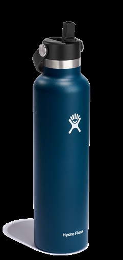 Picture of Hydro Flask Standard Mouth 24oz Insulated Water Bottle w/ Flex Straw S24FS464