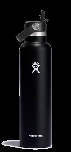 Picture of Hydro Flask Standard Mouth 24oz Insulated Water Bottle w/ Flex Straw S24FS001