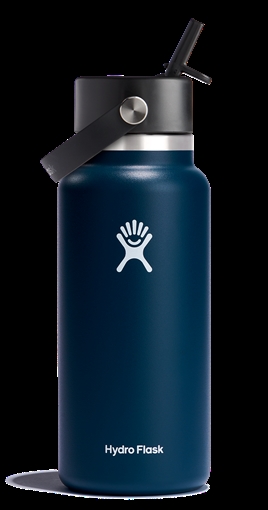 Picture of Hydro Flask Wide Mouth Insulated Water Bottle w/ Flex Straw Cap W32BFS464