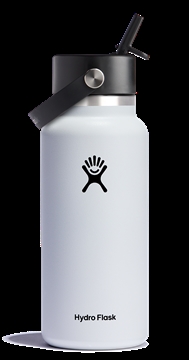 Picture of Hydro Flask Wide Mouth Insulated Water Bottle w/ Flex Straw Cap W32BFS110