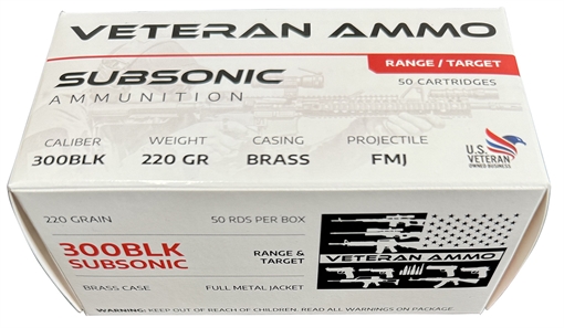 Picture of Hyperion Munitions 300 Blackout 220 gr Full Metal Jacket 50 Per Box/10 Case HMBX300BLK22050