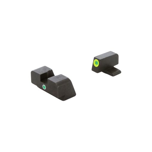 Picture of Ameriglo I-DOT SIGHT SET LUMIGREEN OUTLINE FOR FN HIGH POWER BLACK FN-301