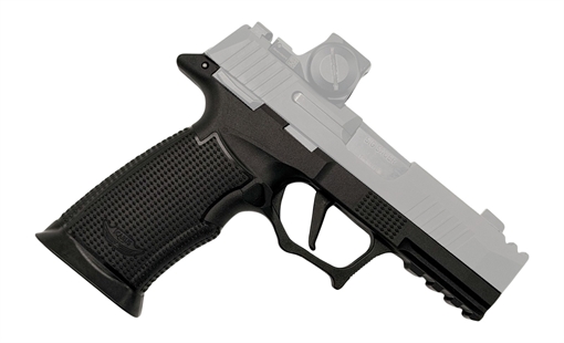 Picture of Icarus Precision A.C.E. Air, Grip Module, Fits Sig P365 X-Macro with Manual Safety, Polymer Construction, Black, No Thumb Ledge L AIR_X_MACRO_SFT_BLK_NT