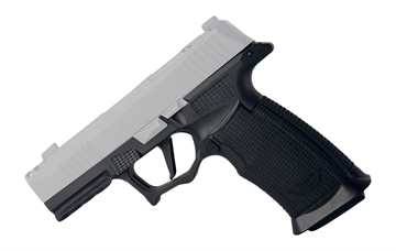 Picture of Icarus Precision A.C.E. Air, Grip Module, Fits Sig P365 X-Macro, Polymer Construction, Black, Right Handed Operator Thumb Ledge H AIR_X_MACRO_NON _BLK_R